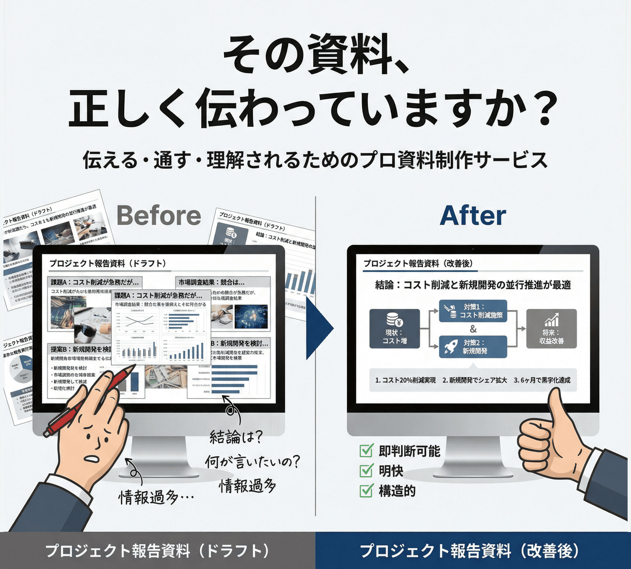 その資料、正しく伝わっていますか︖